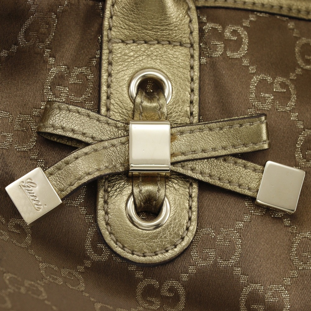 GUCCI Authentic Gold Canvas Tote Bag - Picture 12 of 16